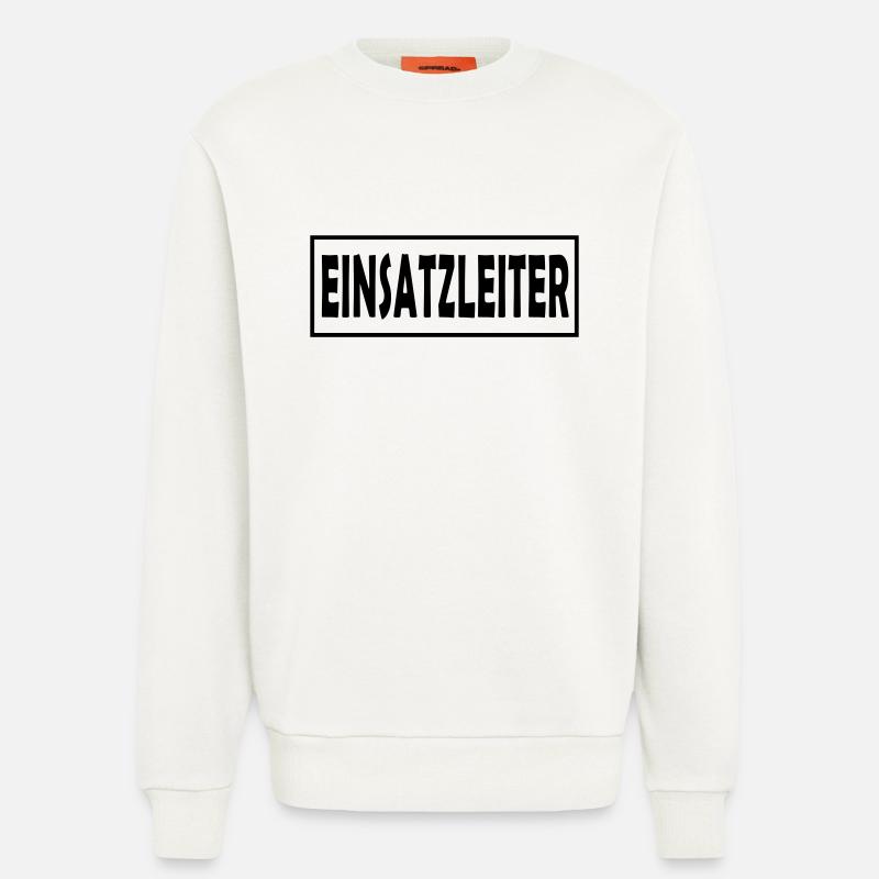 Einsatzleiter 01 - einfarb - Sweatshirt - made by SPREAD  - OFF WHITE