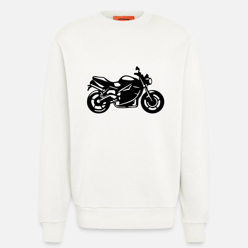 Motorcycle - Sweatshirt - made by SPREAD  - OFF WHITE