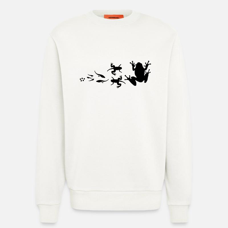 frog_evolution - Sweatshirt - made by SPREAD  - OFF WHITE