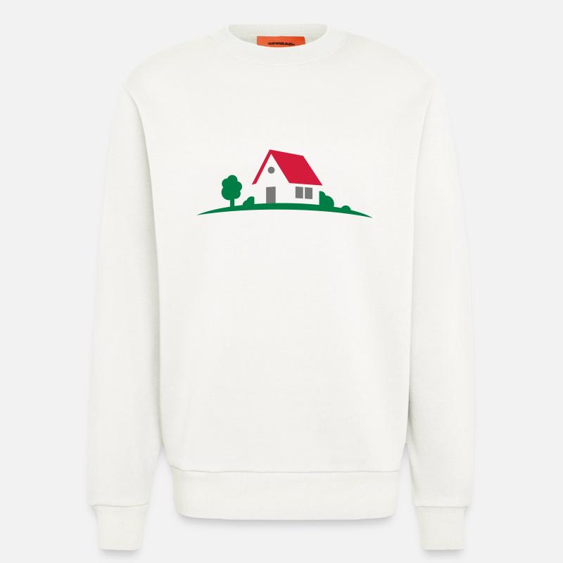 Haus - Sweatshirt - made by SPREAD  - OFF WHITE