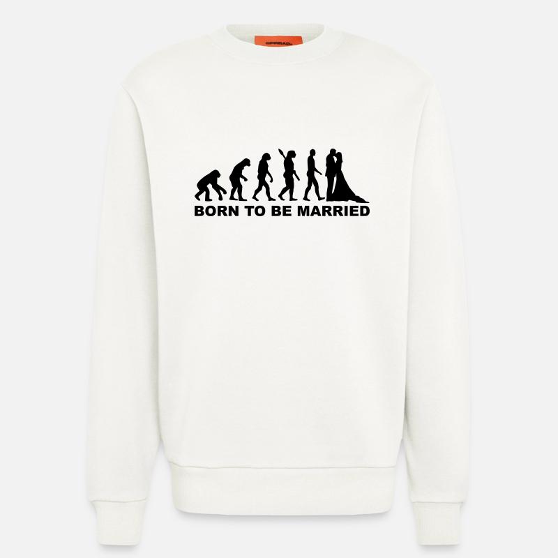Évolution Mariage - Sweat bio décontracté fabriqué en UE - OFF WHITE