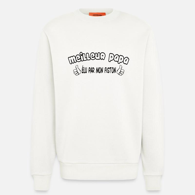 BESTER VATER - Sweatshirt - made by SPREAD  - OFF WHITE