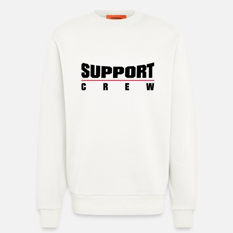 Support Crew - Sweatshirt - made by SPREAD  - OFF WHITE
