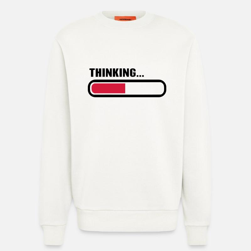 Thinking loading - Sweatshirt - made by SPREAD  - OFF WHITE