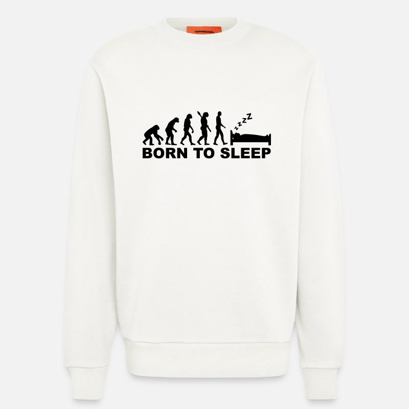 Evolution Dormir - Sweat bio décontracté fabriqué en UE - OFF WHITE
