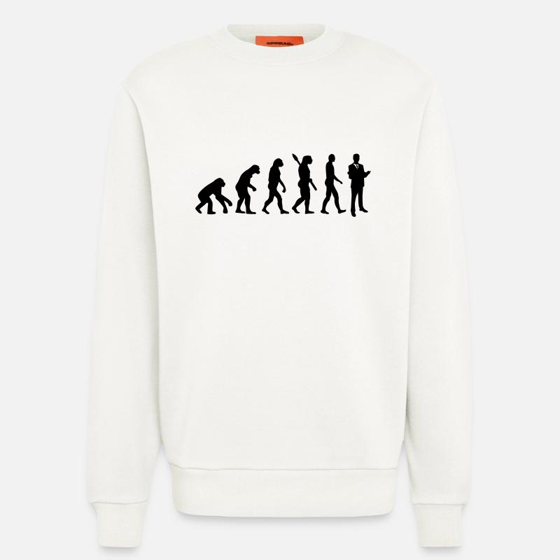 Évolution Avocat - Sweat bio décontracté fabriqué en UE - OFF WHITE