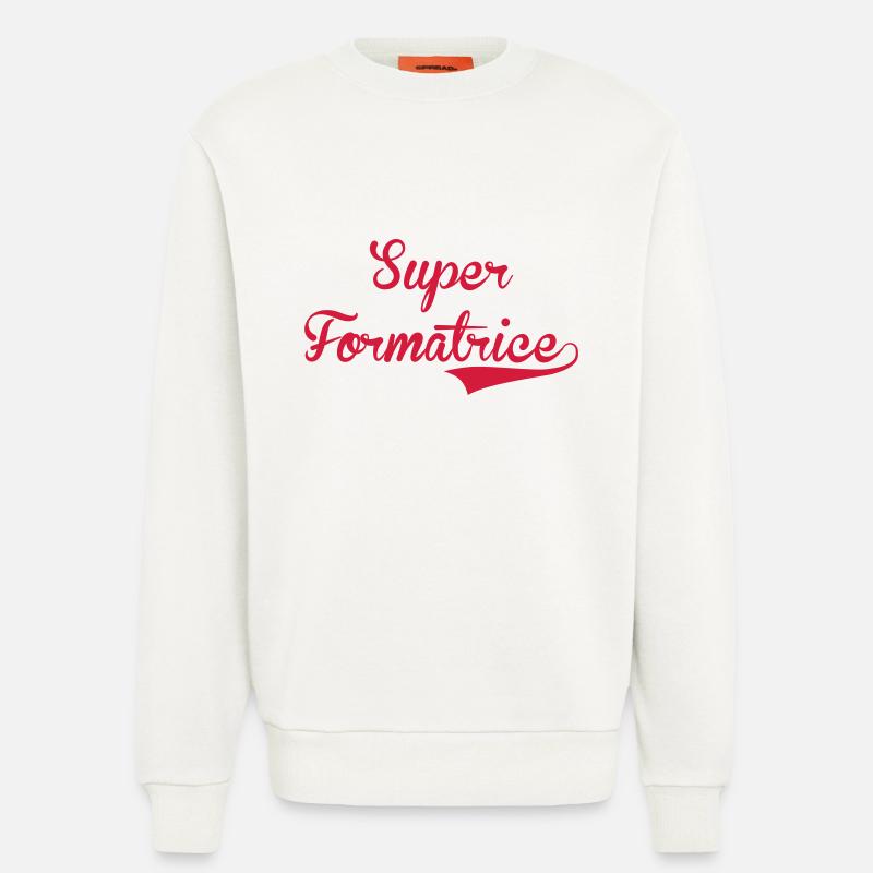 Ausbilder / Lehrer / Gestalter / trainer - Sweatshirt - made by SPREAD  - OFF WHITE