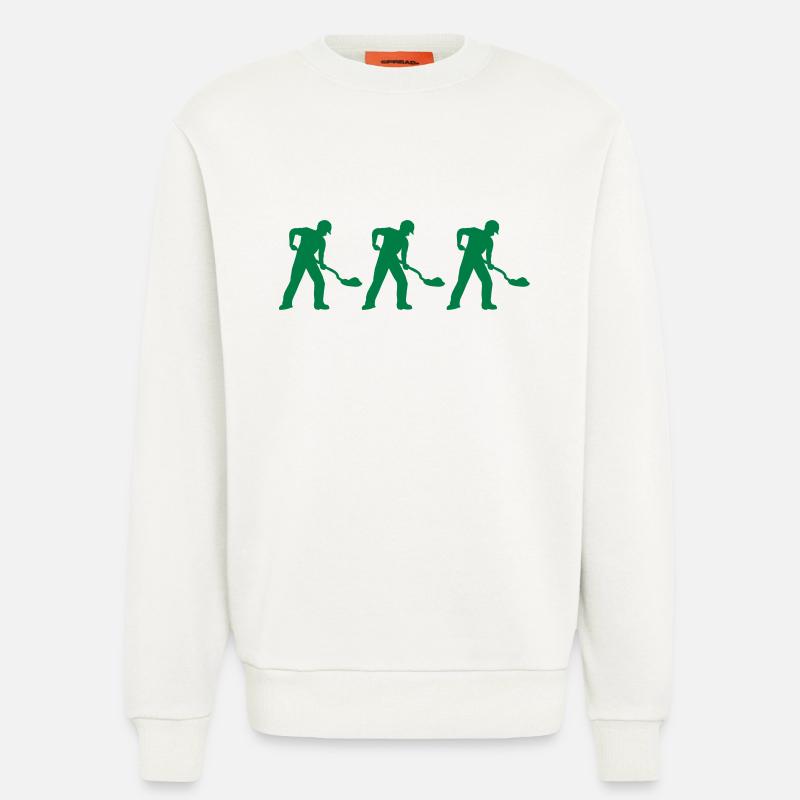 Construction worker 3 - Sweatshirt - made by SPREAD  - OFF WHITE