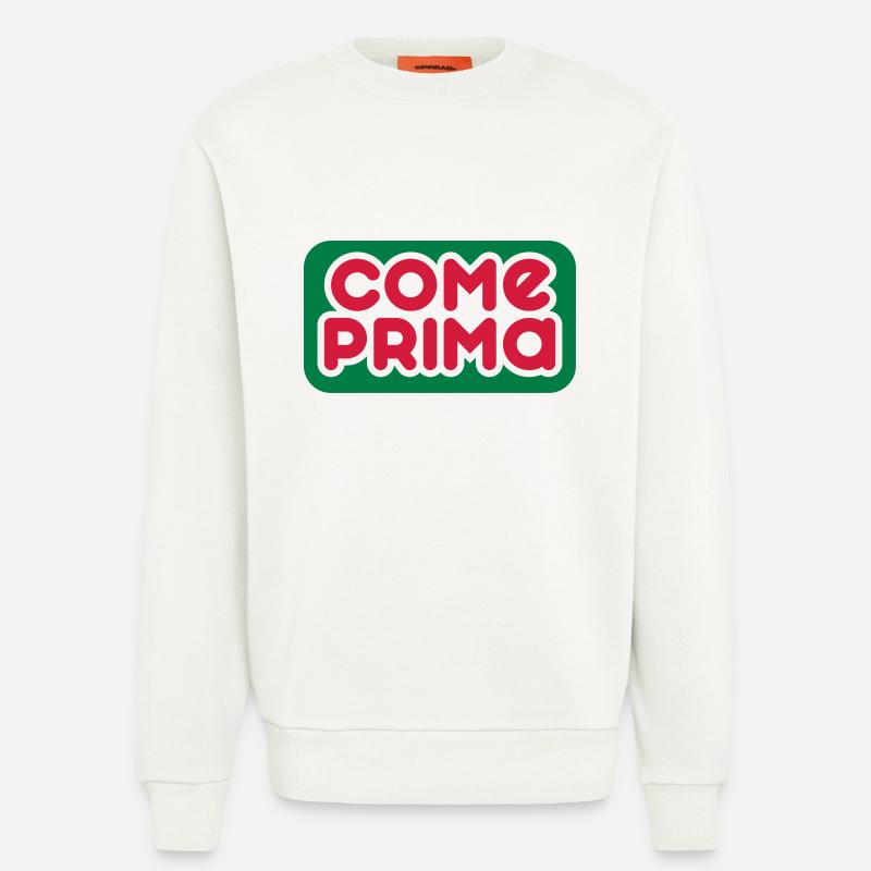 Come Prima - Anpassbare - Sweatshirt - made by SPREAD  - OFF WHITE