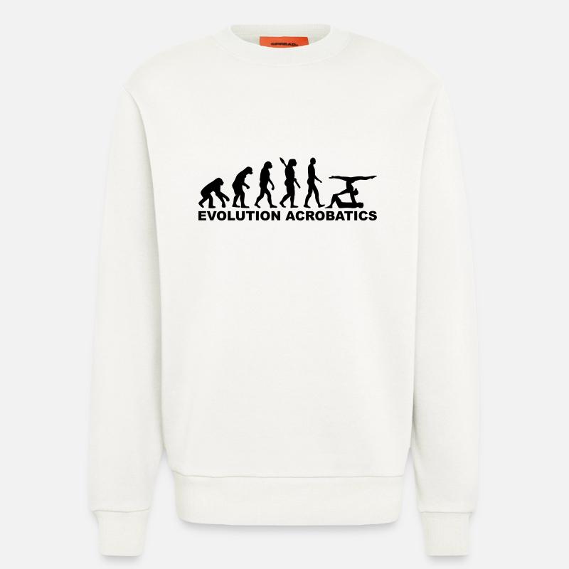 Evolution Acrobatics - Sweatshirt - made by SPREAD  - OFF WHITE