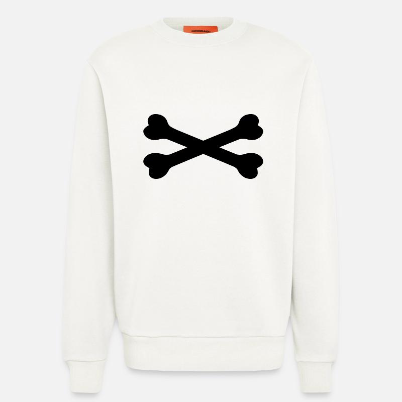Knochen - Sweatshirt - made by SPREAD  - OFF WHITE