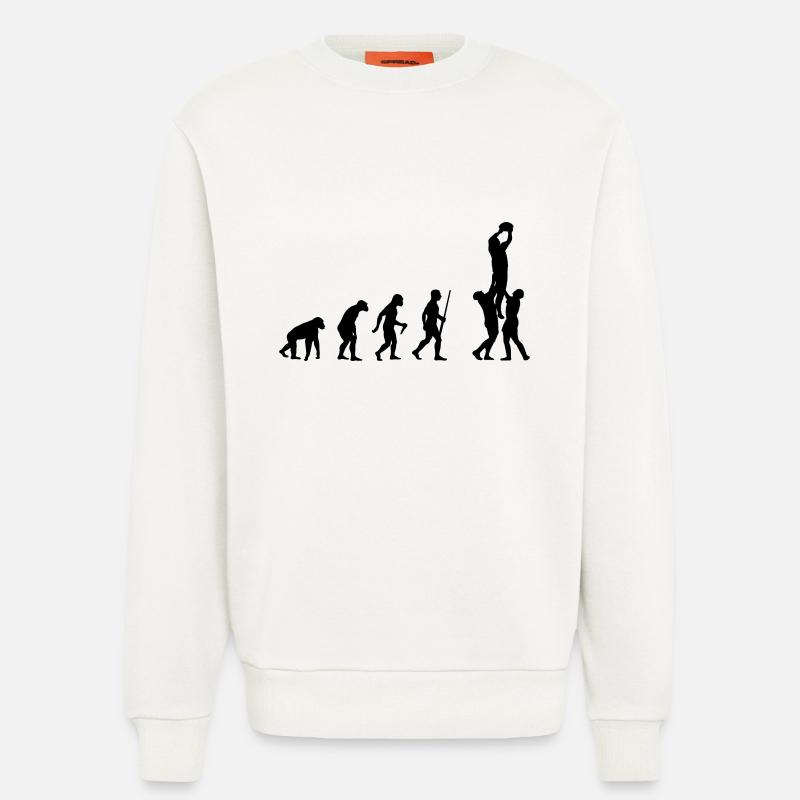L'évolution de Rugby - Sweat bio décontracté fabriqué en UE - OFF WHITE