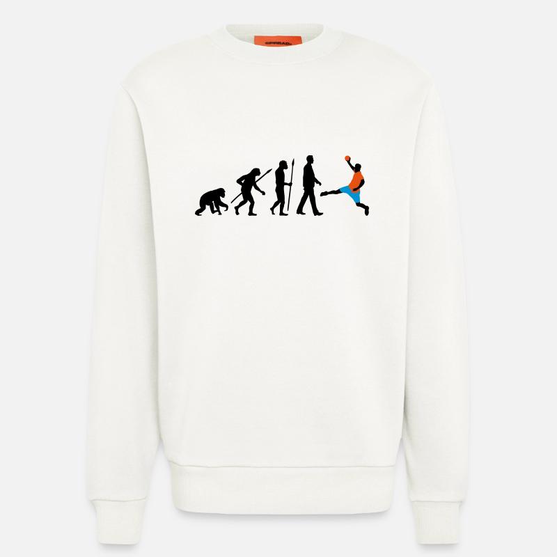 evolution_handball_102012_a_3c - Sweat bio décontracté fabriqué en UE - OFF WHITE