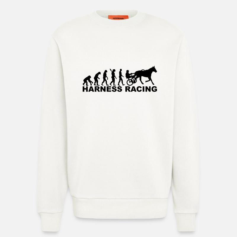 Evolution harness racing - Sweat bio décontracté fabriqué en UE - OFF WHITE