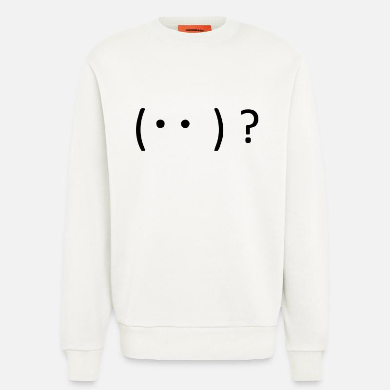 Verwirrt, aber neugierig! 🤔 - Sweatshirt - made by SPREAD  - OFF WHITE