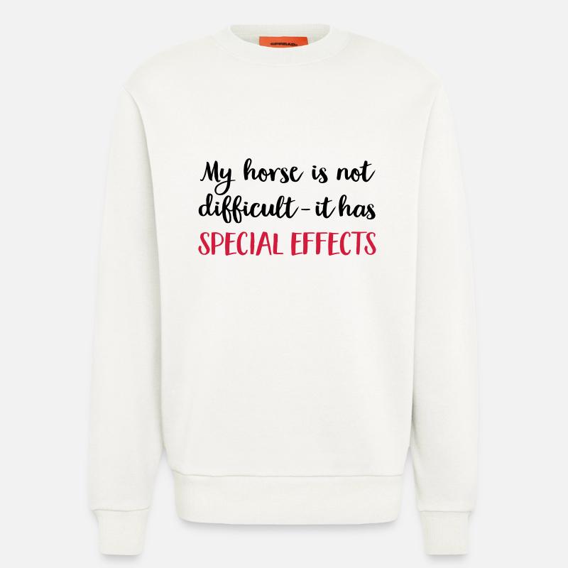 Pferde - Sweatshirt - made by SPREAD  - OFF WHITE