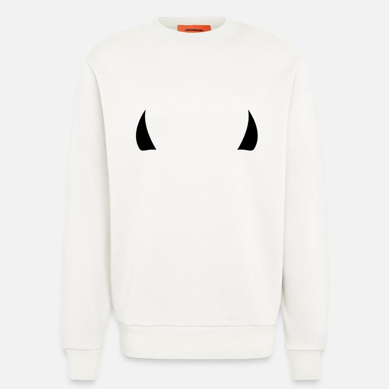 devil horns - Sweatshirt - made by SPREAD  - OFF WHITE