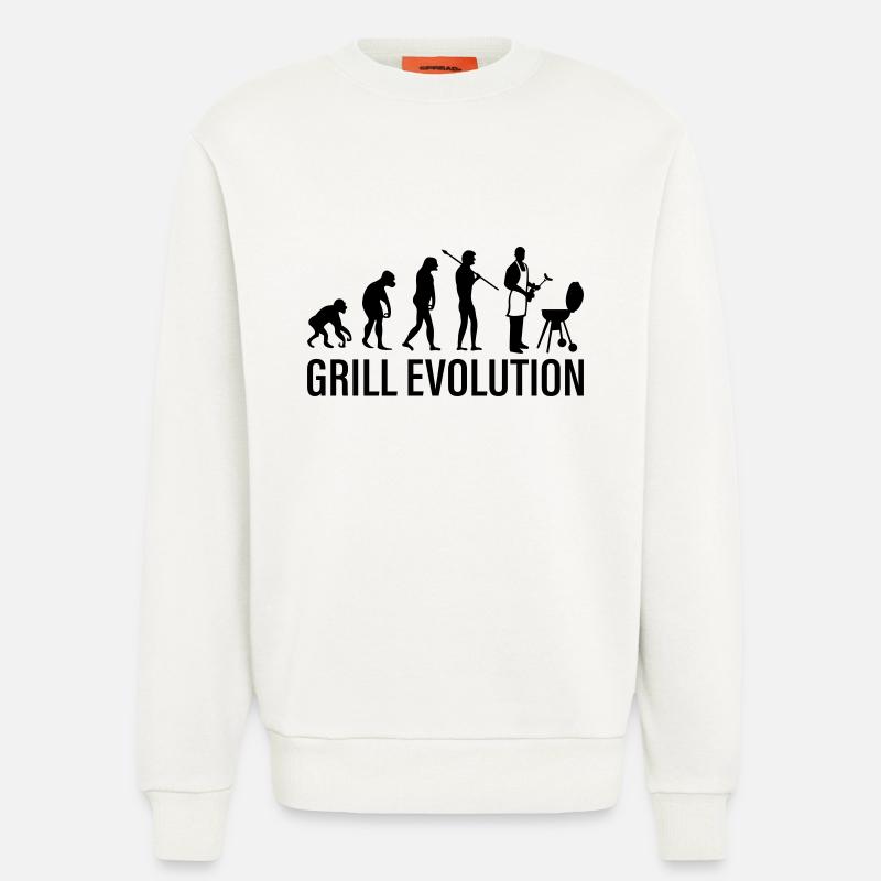 Grill Evolution - Sweatshirt - made by SPREAD  - OFF WHITE