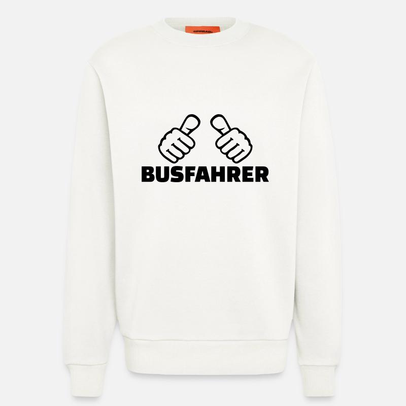 Busfahrer - Sweatshirt - made by SPREAD - OFF WHITE