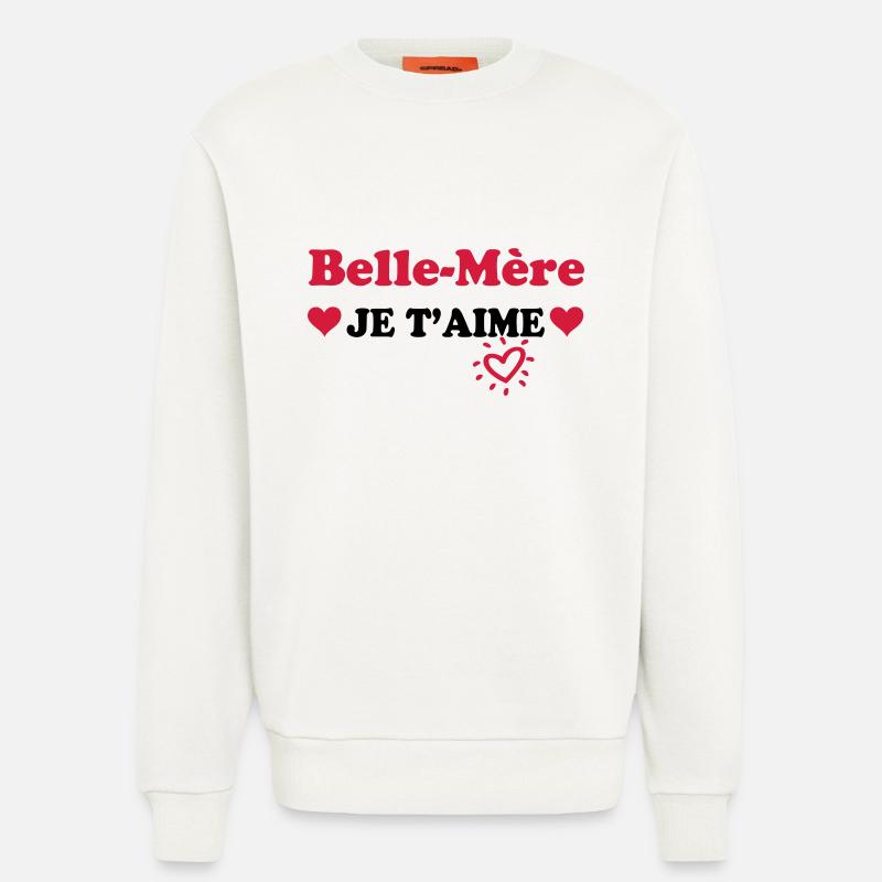 Stiefmutter, ich liebe dich - Sweatshirt - made by SPREAD  - OFF WHITE