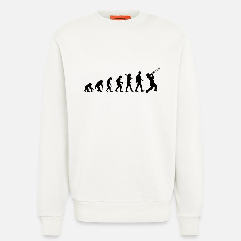 Jazz Evolution - Sweatshirt - made by SPREAD  - OFF WHITE