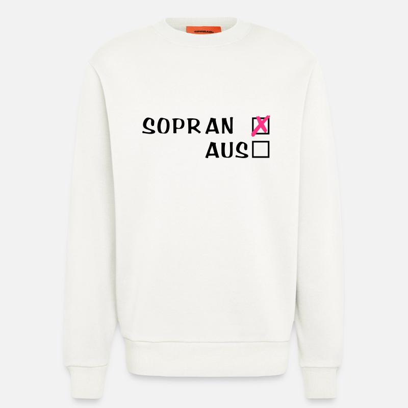 Sopr an oder aus - Sweatshirt - made by SPREAD  - OFF WHITE