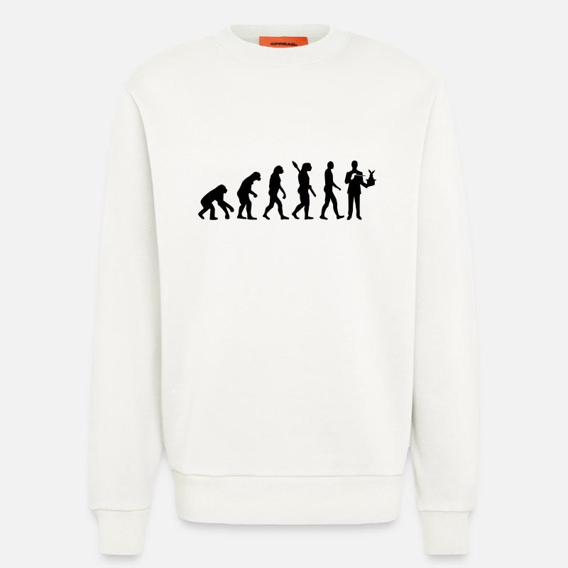 Évolution Magicien - Sweat bio décontracté fabriqué en UE - OFF WHITE