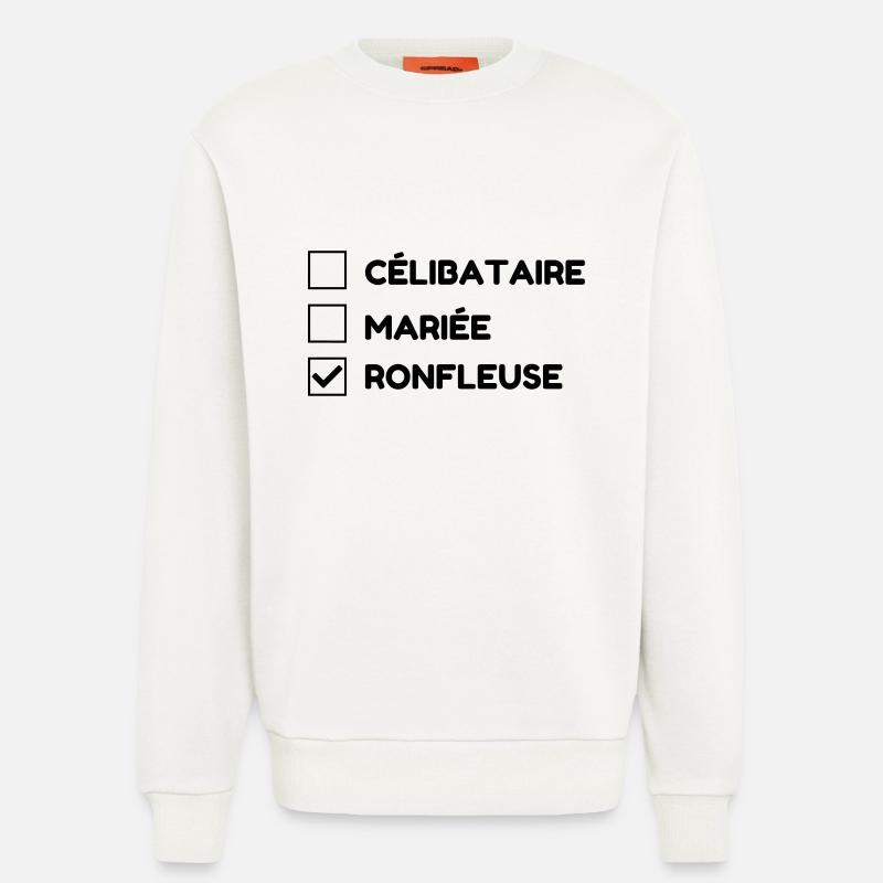 Schnarchen / Schnarcher / Schlaf / Schnarcherin - Sweatshirt - made by SPREAD  - OFF WHITE