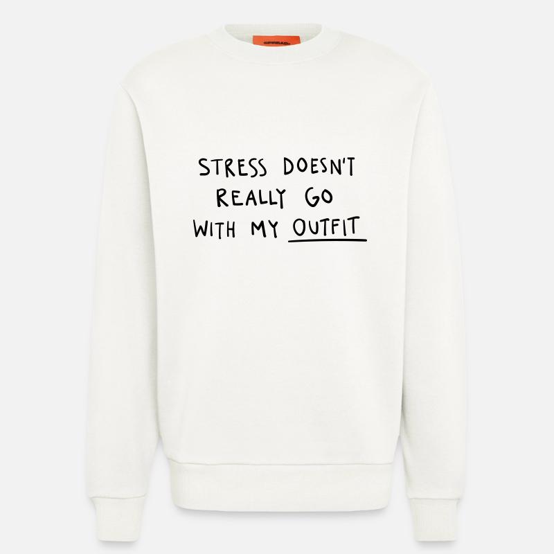 Trend Handschrift Statement Design - Sweatshirt - made by SPREAD  - OFF WHITE