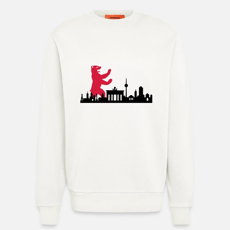 Skyline - Berlin Bär - Sweatshirt - made by SPREAD  - OFF WHITE