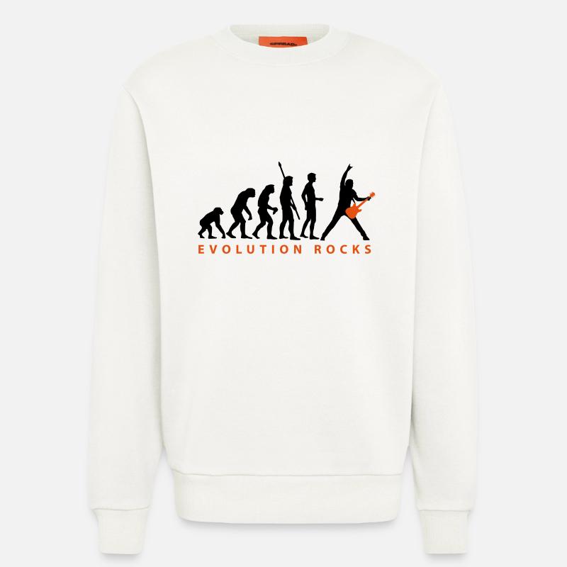 evolution_guitar_112013_c_2c - Sweatshirt - made by SPREAD  - OFF WHITE