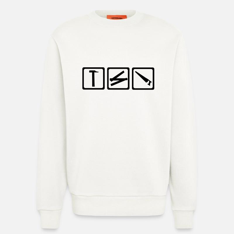 Werkzeug - Handwerker - Sweatshirt - made by SPREAD  - OFF WHITE