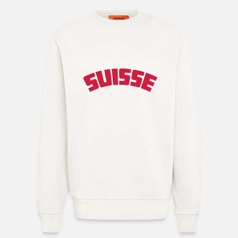 suisse - Sweatshirt - made by SPREAD  - OFF WHITE