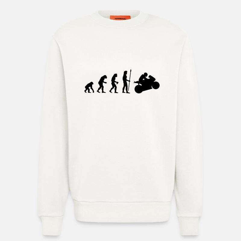 evolution_motorbike1 - Sweatshirt - made by SPREAD  - OFF WHITE