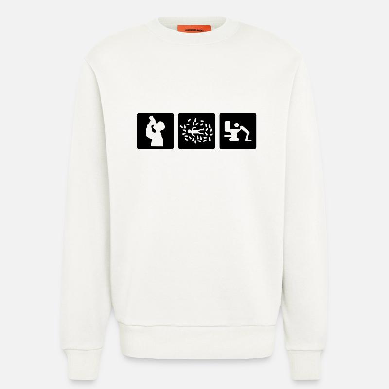 Alki - Alkohol - Sweatshirt - made by SPREAD  - OFF WHITE