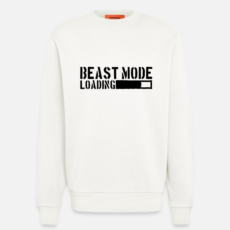 Beast Mode Loading Power - Sweatshirt - made by SPREAD  - OFF WHITE