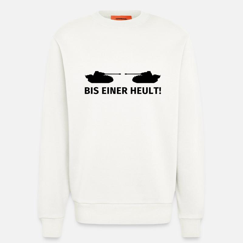 Bis einer heult - Sweatshirt - made by SPREAD  - OFF WHITE