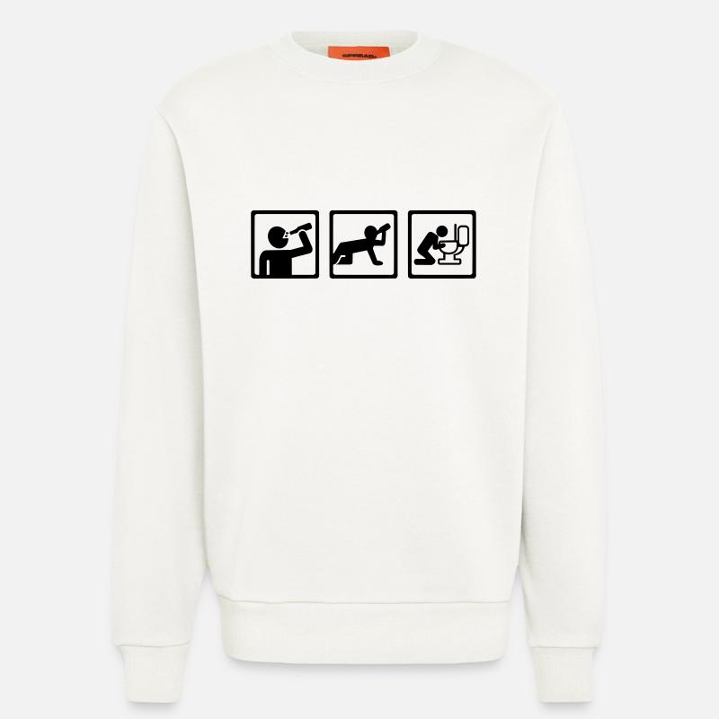 Alkohol - Sweatshirt - made by SPREAD  - OFF WHITE