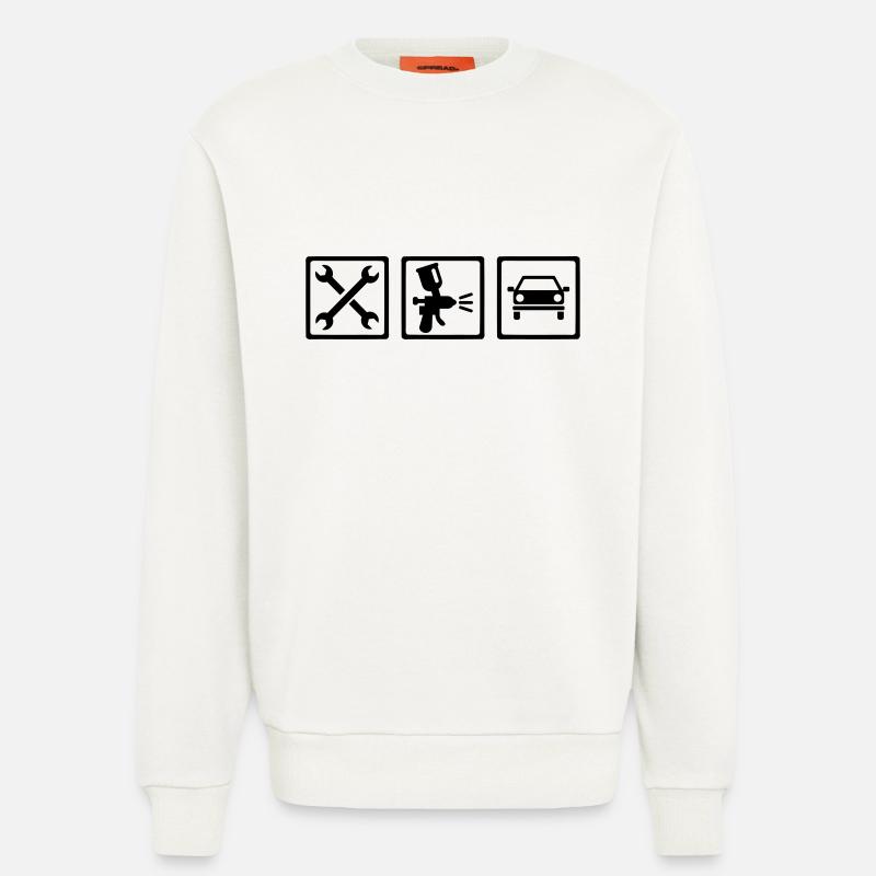 Lackierer - Sweatshirt - made by SPREAD  - OFF WHITE
