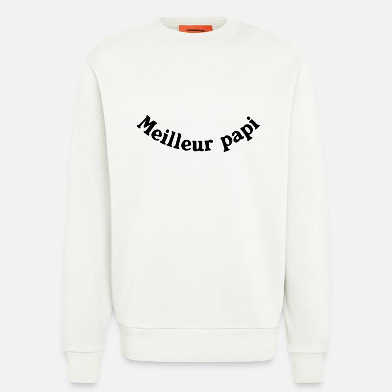 BESTE PAPI - Sweatshirt - made by SPREAD  - OFF WHITE