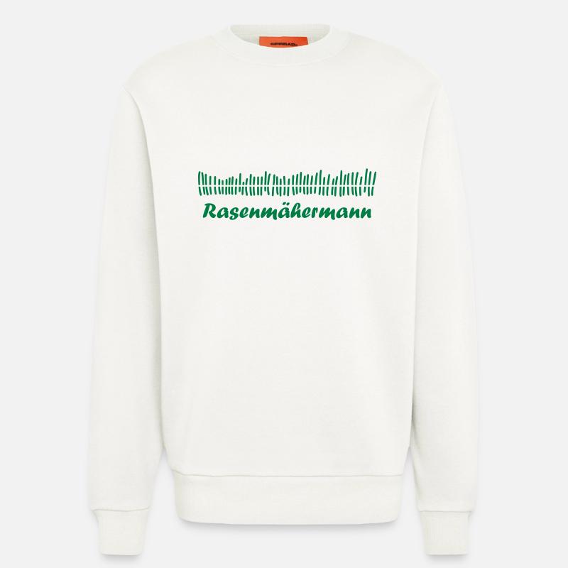 Rasenmähermann - Sweatshirt - made by SPREAD - OFF WHITE