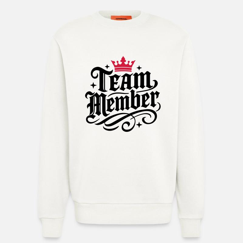 Team Member Krone - Sweatshirt - made by SPREAD - OFF WHITE