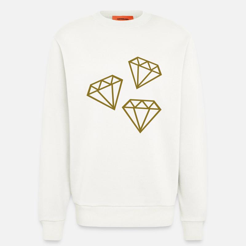 Diamanten - Sweatshirt - made by SPREAD  - OFF WHITE