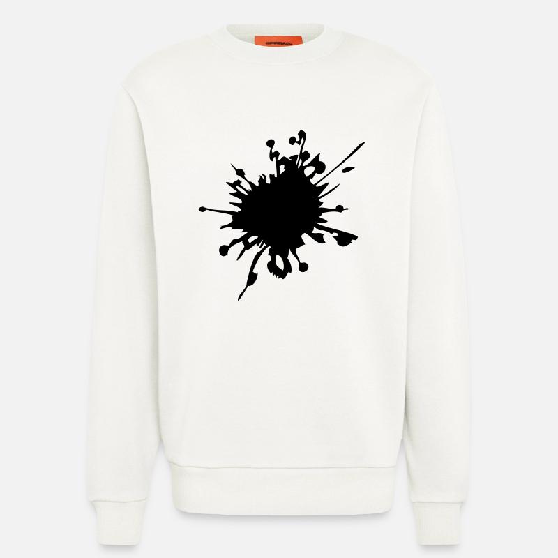 splash - Sweatshirt - made by SPREAD  - OFF WHITE