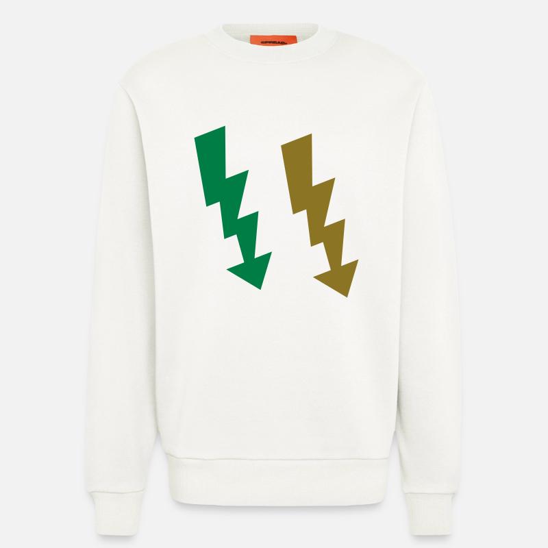 blitze symbol 2 - Sweatshirt - made by SPREAD  - OFF WHITE
