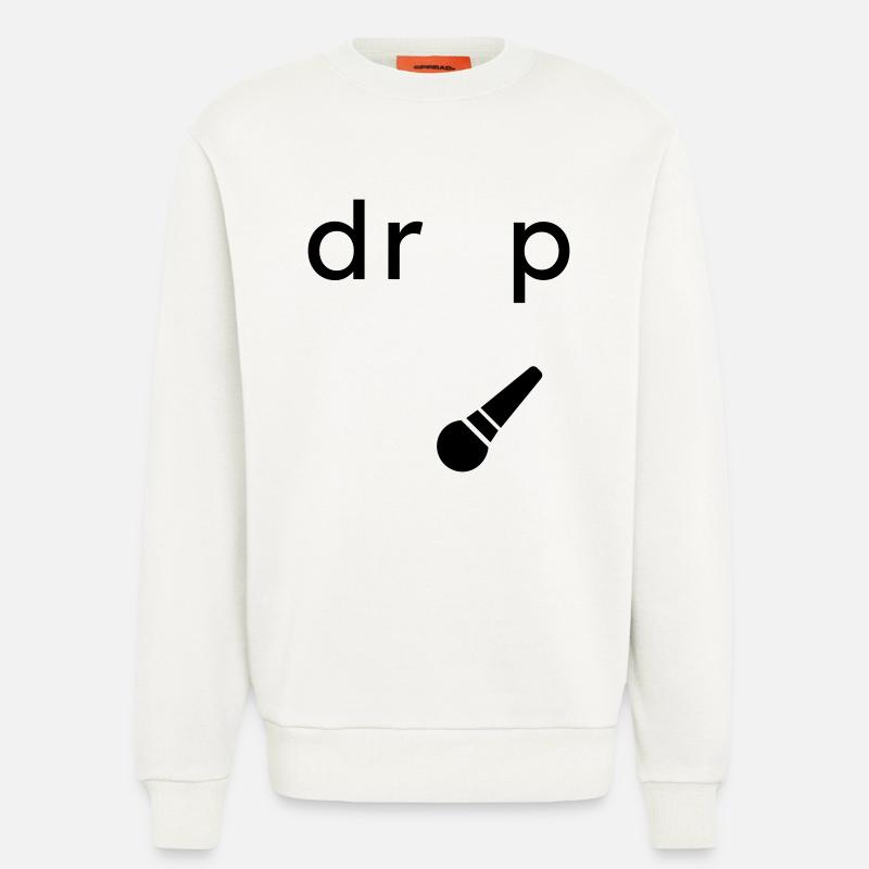 Drop the Microphone Geschenk - Sweatshirt - made by SPREAD  - OFF WHITE