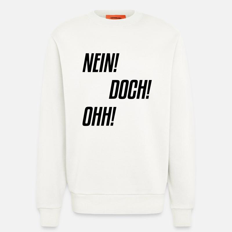 nein doch ohh - Sweatshirt - made by SPREAD  - OFF WHITE
