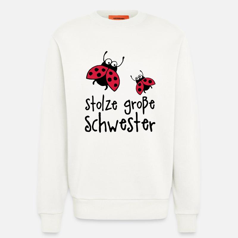 stolze_grosse_schwester_a_2c - Sweatshirt - made by SPREAD  - OFF WHITE
