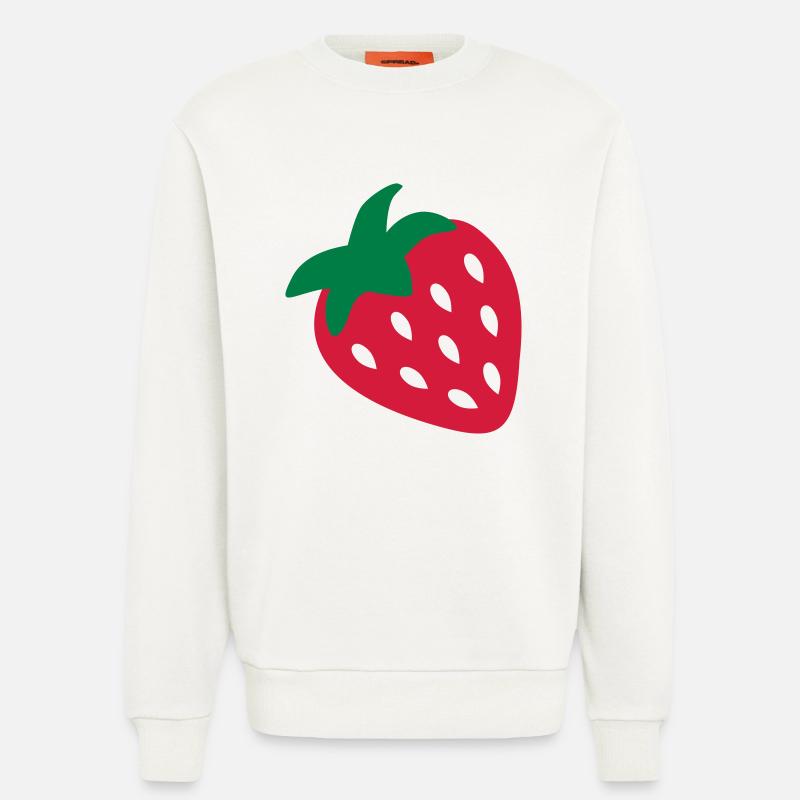 Erdbeere - Sweatshirt - made by SPREAD  - OFF WHITE