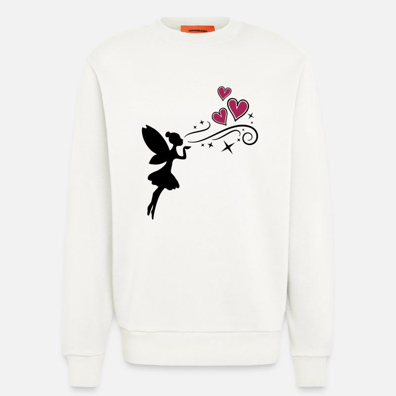 fairy fee hearts - Sweatshirt - made by SPREAD  - OFF WHITE